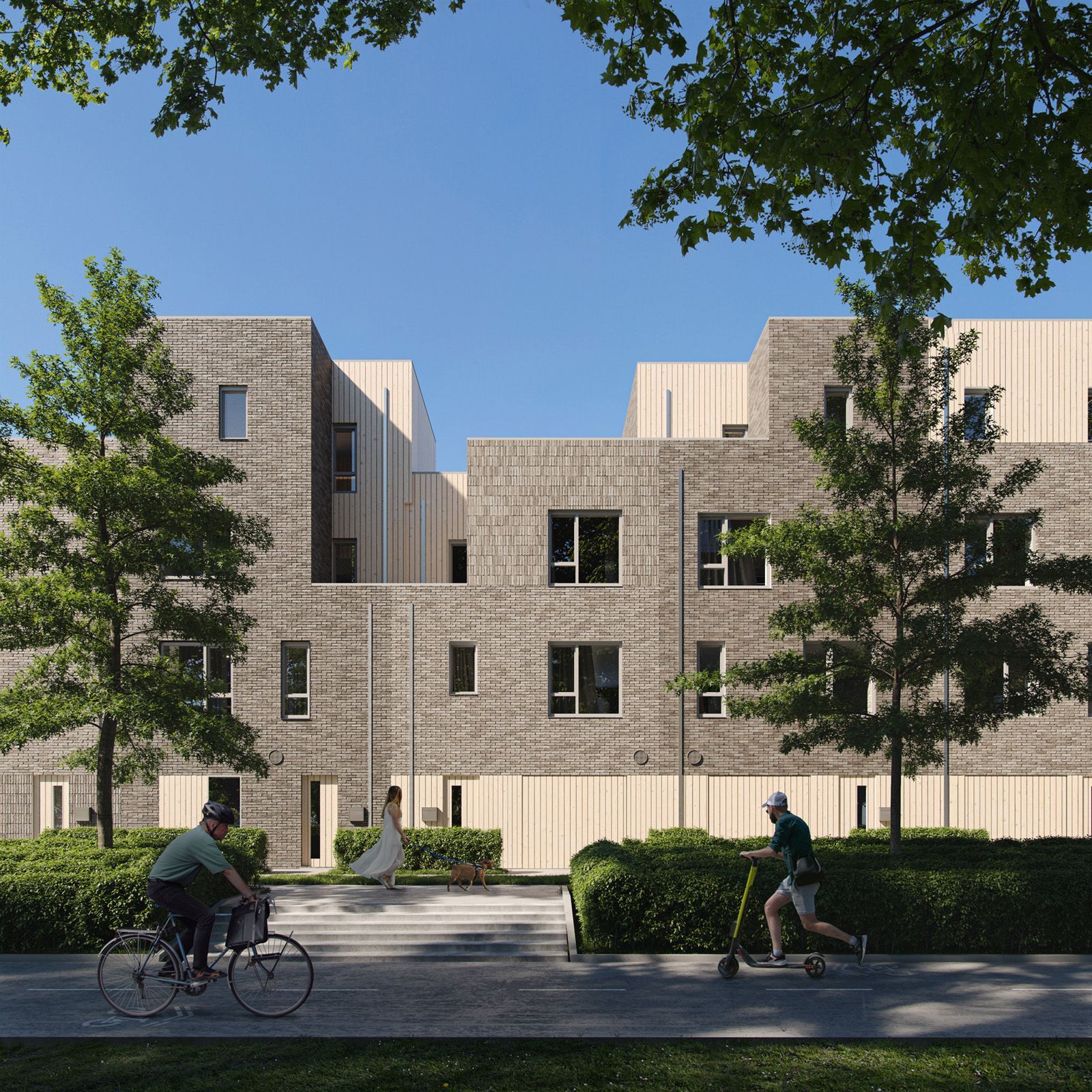 Maison au bord de l’eau, vue extérieure