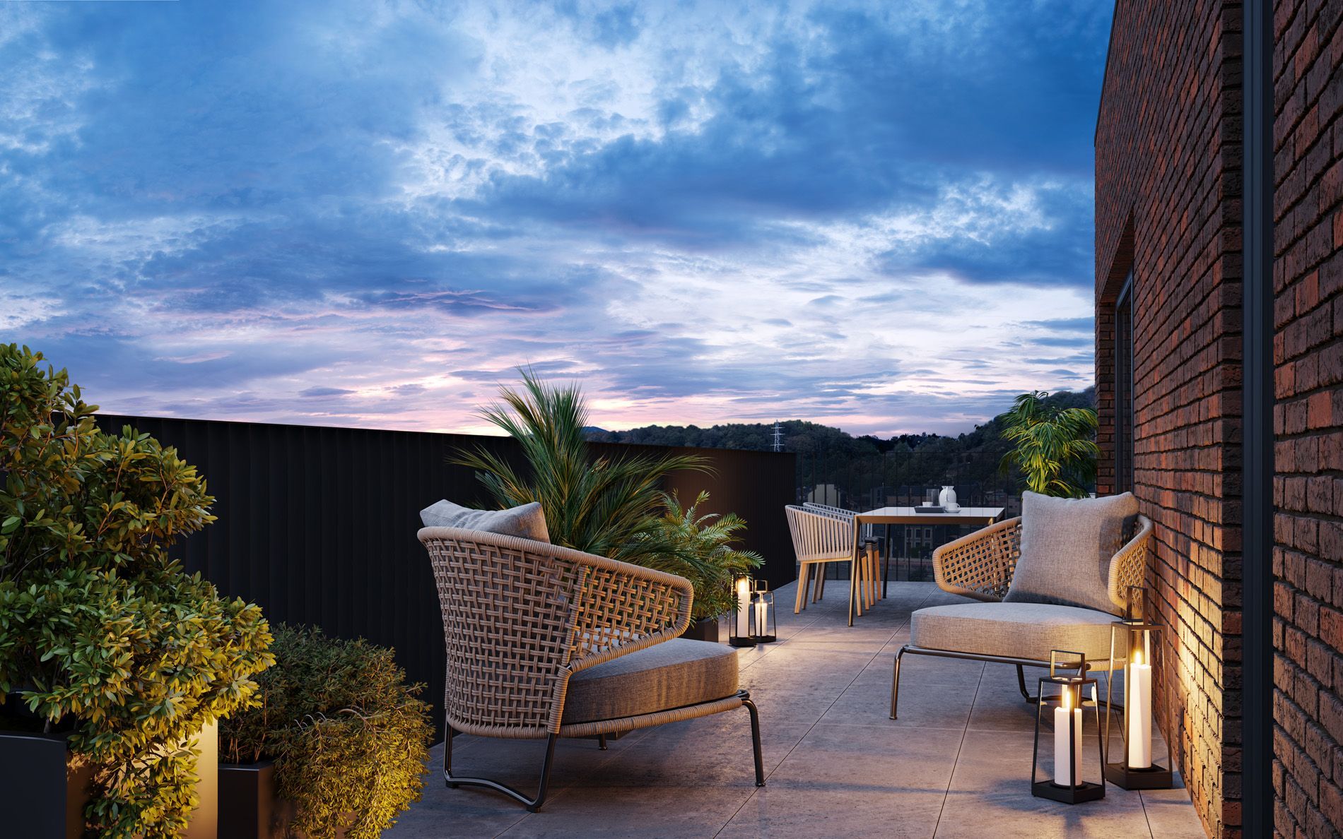 Appartement avec une vue sur la Meuse, terrasse extérieure