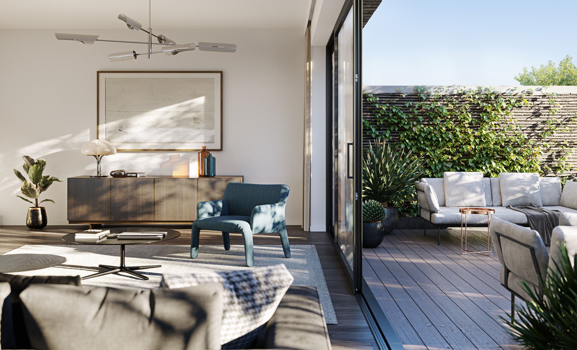 Maison neuve à vendre à Liège, vue intérieure