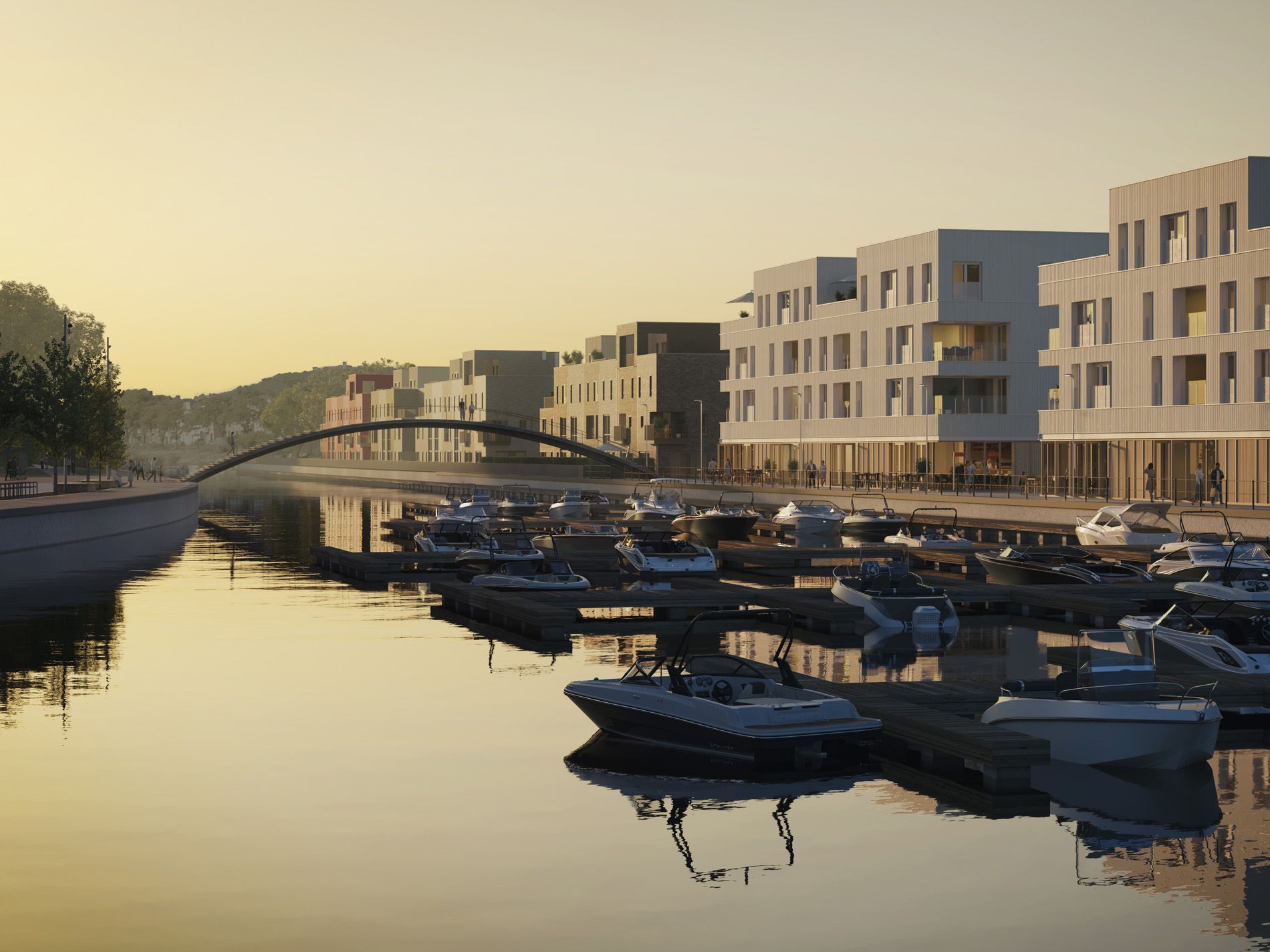 Nouvelle construction à vendre Liège, vue port de plaisance