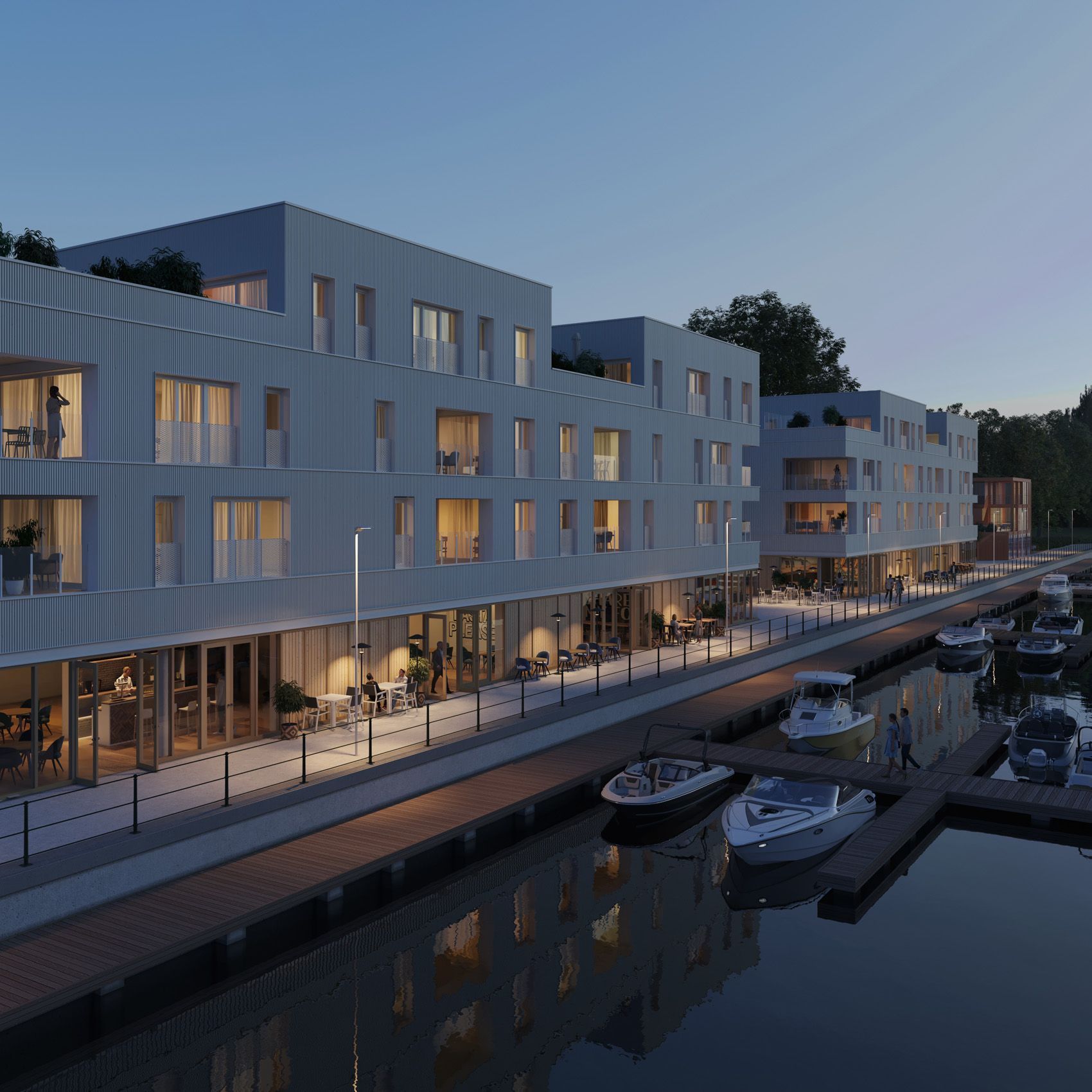 Appartement avec une vue sur la Meuse, vue extérieure et port de plaisance