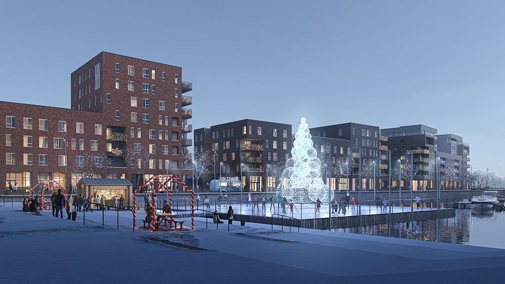 Maison basse énergie à vendre, écoquartier hiver