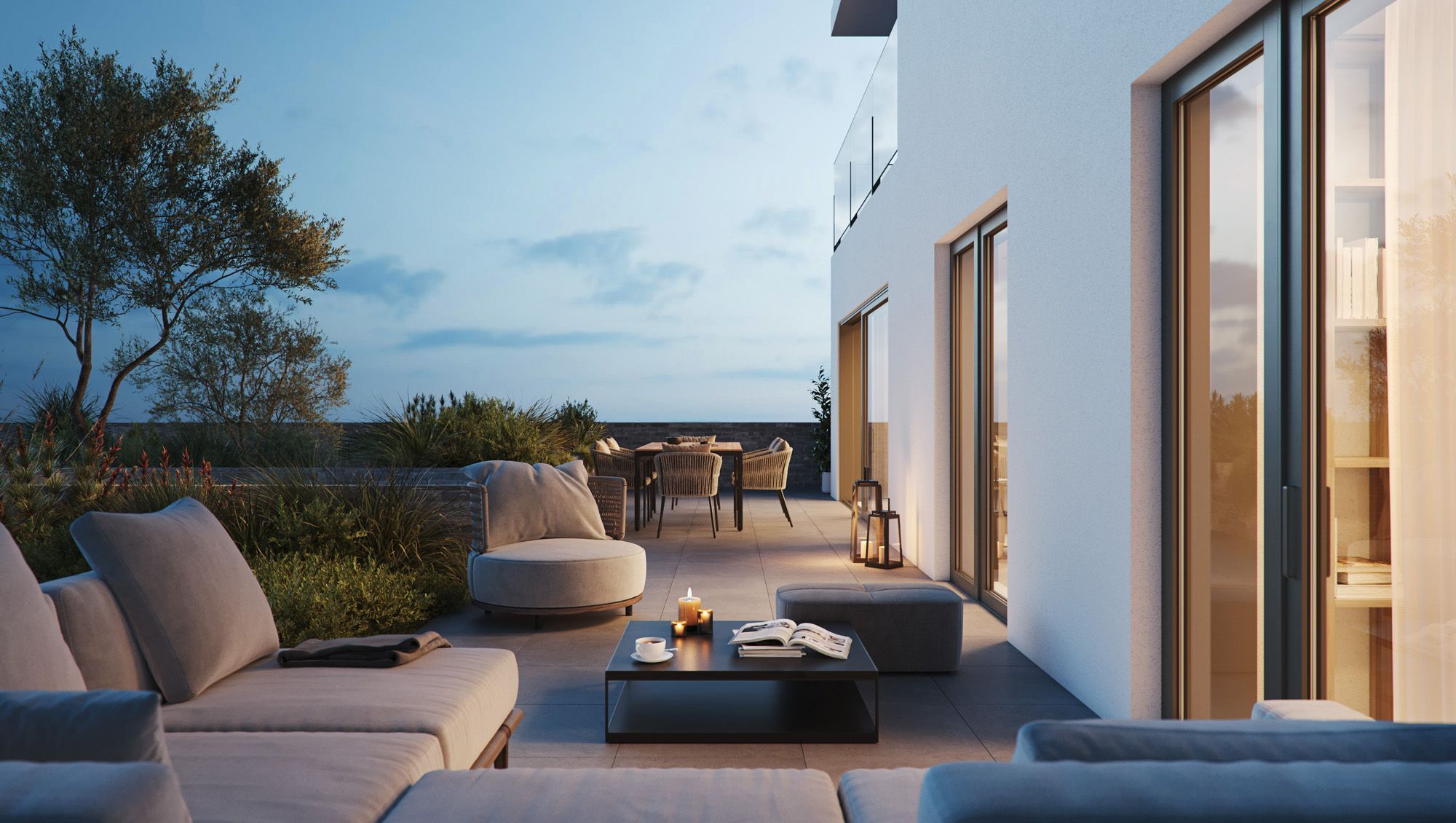 Terrasse d'un penthouse Liège