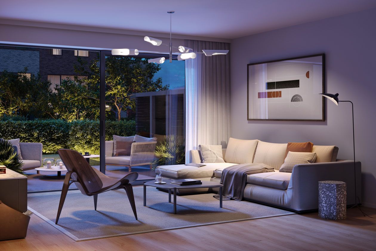 Projet immobilier à Liège, vue intérieure d'un logement