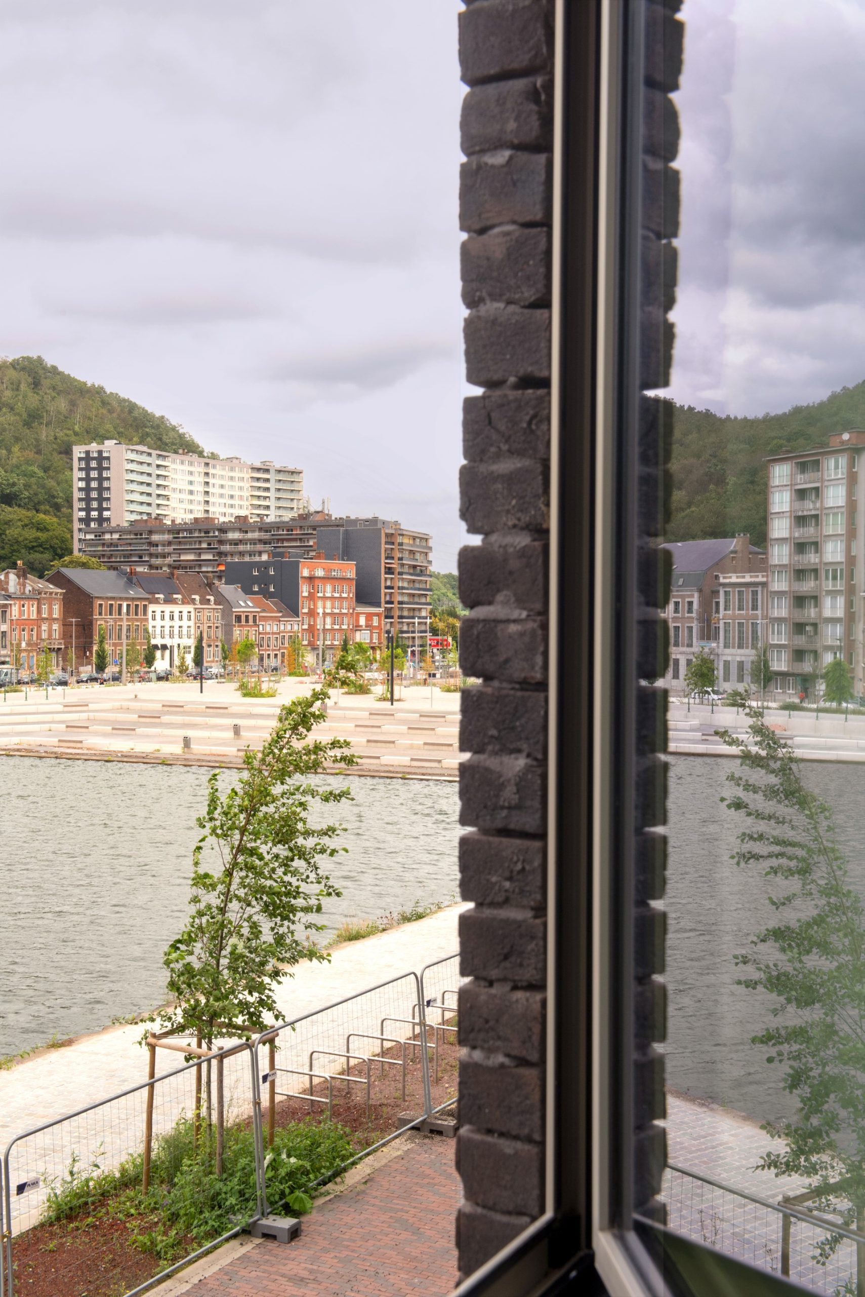 Appartement à vendre à Liège vue par la fenêtre