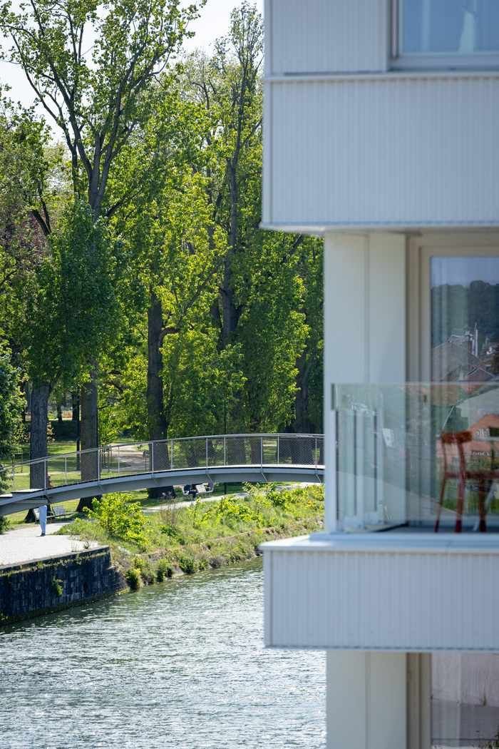 appartement neuf à vendre à Liège avec vue sur l'eau